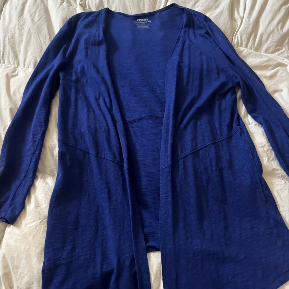 Chico's Royal Blue/Purple Women's Cardigan